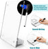 Frosted Acrylic White Board 8x6 Inches, Frameless Desktop Tablet Dry Erase Board with Flexible Magnetic Stand and Markers, Mini Whiteboard Desk Ac...