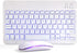Ultra-Slim Bluetooth Keyboard and Mouse Portable Mini Wireless Keyboard Rechargeable 7-Color Backlit for Apple iPad iPhone Samsung Tablet iPhone S...