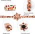 Lionheart glory Turkey Dog Collar with Flower, Flower Dog Collar Thanksgiving Pet Collar for Small Dog Girl or Boy Dog Collar Pet Gift...