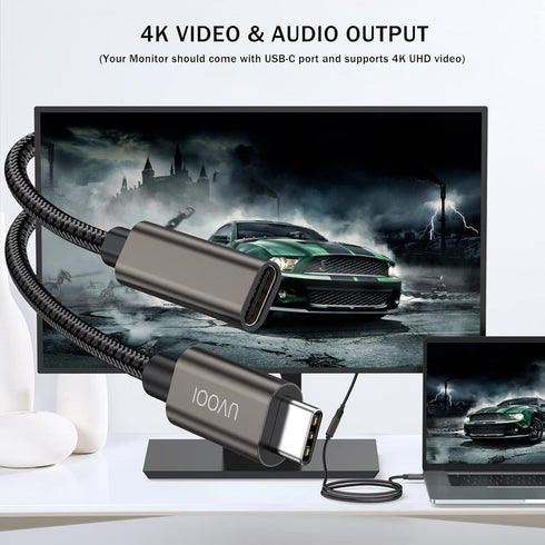 USB C Extension Cable 3.3FT USB C Extender, USB Type C Male to Female Cable 100W/10Gbps USB 3.1 Gen2 Fast Charging&Sync for Mobile Phone, Laptop, ...