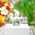 H&D HYALINE & DORA Crystal Hippopotamus Figurines Collectibles Mini Glass Animal Figurine for Table Home Decoration...
