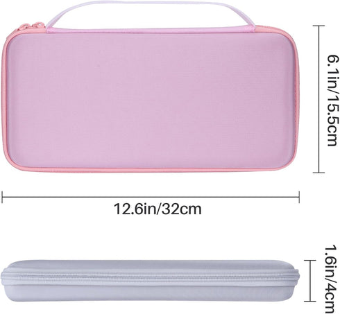 Hard Carry Case Compatible with Logitech MX Keys Mini Minimalist Wireless Illuminated Keyboard (Rose Case)...