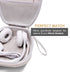 LTGEM Hard Headphone Case for Logitech H390, JLab Go Work, JIAMQISHI, EAGLEND, FEABASK Headset (Inside:6.8"x7"x2.9") - White+Grey......