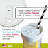 Mason Jar Drink Lid, Wide Mouth, White, Pack of 2...
