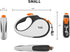 TUG 360° Tangle-Free Retractable Dog Leash with Waste Bag Dispenser (Small, White/Orange)...