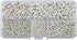 LolliBeads (R) Silver Plated Smooth Round Metal Beads Assorted Size Jumbo Pack 2100 pcs...