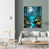 xackcme Moon Paint by Numbers for Adults-Landscape Paint by Number on Canvas without Frame,DIY Forest Scenery Oil Painting for Gift Home Wall Deco...