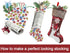 Christmas Stockings 2022, 18 Inches Burlap with Large Plaid Snowflake and Plush Faux Fur Cuff Stockings, for Home Decor (2 Pcs Plaid Snowflake)...