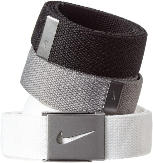 Nike 3-In-1 Web Pack Belts, Osfa, Grey...