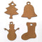 DIY MDF Laser Cutout of Xmas Decorations/Tree Ornaments/Snowman/Bells/Socks for Christmas - Set of 20...