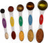 Magnetic Measuring Spoons Set of 5 Stainless Steel Dual Sided Stackable Teaspoon for Measuring Dry and Liquid Ingredients (Color)...