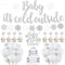 Baby It’s Cold Outside Party Decorations, Banner, Snowflake Balloons, Garland for Winter Wonderland Baby Shower, Christmas, Winter Birthday Party ...