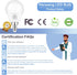 hansang E12 LED Ceiling Fan Light Bulbs 6000K Cool Daylight, 6W 60Watt Equivalent, A15 Small Candelabra Base Chandelier Bulbs, 600LM, Non-dimmable...