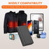 10000mah 7.4V 7.2V Heated Jacket Battery Pack 5V2A Heated Vest Rechargeable Power Bank Battery Pack for Heated Vests Heating Jackets Hoodies Pants...
