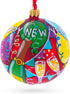 Festive Celebration Glass Ball Christmas Ornament 4 Inches...