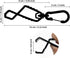 Glove Clip with Metal Carabiner, Glove Holder, Glove Keeper, Glove Hanger for Safety Work/Construction Worker...