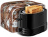 JEOCODY Toaster Cover Coffee Theme Print Toaster Bread Maker Cover 4 Slice Wide Slot Small Appliance Toaster Cover with Handle for Kitchen,Washabl...