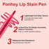 Lip Stain Pen, Velvet Matte Lip Marker, Hydrating and Waterproof Formula, Smooth Longlasting Natural Lipstick Pen Quick Drying Lip Color, 2-in-1 L...