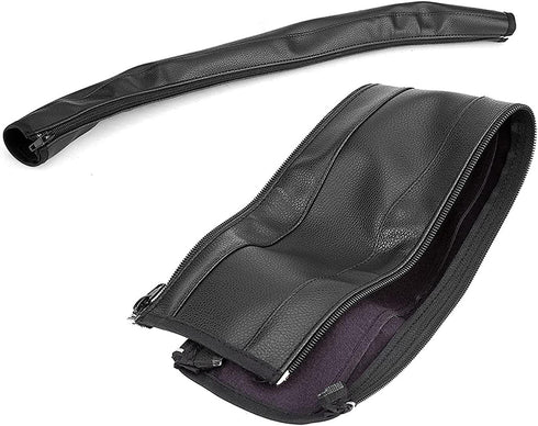 Baby Stroller Handle Cover, Leather Pram Foam Armrest Covers Universal Bumper Pushchair Handlebar Sleeve Removable Grip Bar Replacement Accessorie...