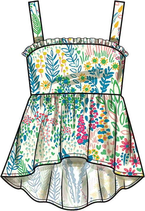 Simplicity Easy Children's Summer Top, Pants and Shorts Sewing Pattern Packet, Design Code S9800, Sizes 3-4-5-6-7-8, Multicolor...