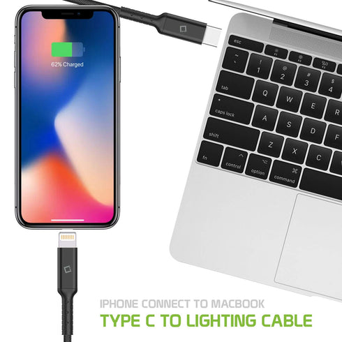 Cellet iPhone Charger Cable, Lightning Charging Cord, Data Cable Compatible for Apple iPhone 15 14 Pro Max Plus13 12 11 SE Mini XS iPad Pro Air, i...