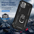 Phone Case for 13 iPhone Case iPhone 13 Phone Case for Men Heavy Duty Armor Case with Kickstand and Ring for iPhone 13 - Black......