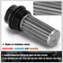 Universal 50MM 100 Micron Inline Fuel Filter with 6AN 8AN 10AN Adapter For Filtering Gasoline, Diesel, E85-Black...