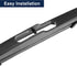 X AUTOHAUX 15inch Rear Windshield Wiper Blade Arm Set for Citroen C3 2002 2003 2004 2005 2006 2007 2008 2009 2010...