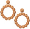 Rattan Earrings Rattan Ball Hoop Dangle Earrings for Women Handmade Bohemia Earrings Braid Straw Wicker Raffia Earrings Summer Beach Accessory Gif...