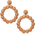 Rattan Earrings Rattan Ball Hoop Dangle Earrings for Women Handmade Bohemia Earrings Braid Straw Wicker Raffia Earrings Summer Beach Accessory Gif...