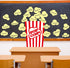 25 Pcs Various Popcorn Stickers Bulletin Board Self Stick Popcorn Accents Adhesive Fake Popcorn Decorations for Kids Teacher Classroom Blackboard ...