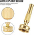 Adjustable Metal Twist Hose Nozzle Sprayer, 4" Heavy-Duty Brass Hose Nozzle Garden Sprayer with 10 Rubber Washers, for Gardening Watering Patio La...