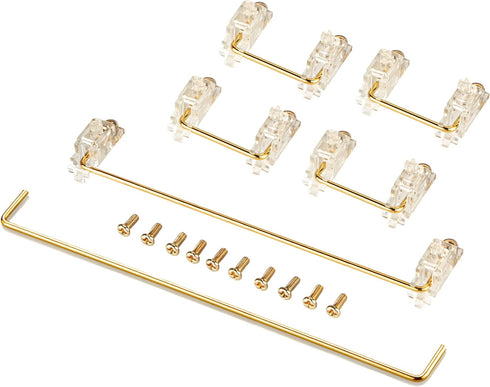 Keyboard Stabilizers Gold Plated PCB Screw-in Stabilizers 2u 6.25u 7u Mechanical Keyboard Stabilizers Mechanical Keyboard Accessories for 60/87 Ke...