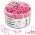 Pink Binder Clips Paper Clips,380 PCS Assorted Sizes Paperclips Paper Clamps Rubber Bands for Files, Papers, Home Supplies (Pink)...