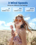Mini Handheld Fan, Powerful Portable Fan 3 Speeds, USB Rechargeable Small Hand Fan, Personal Fan Battery Operated, Cute Design Makeup Eyelash Fan ...