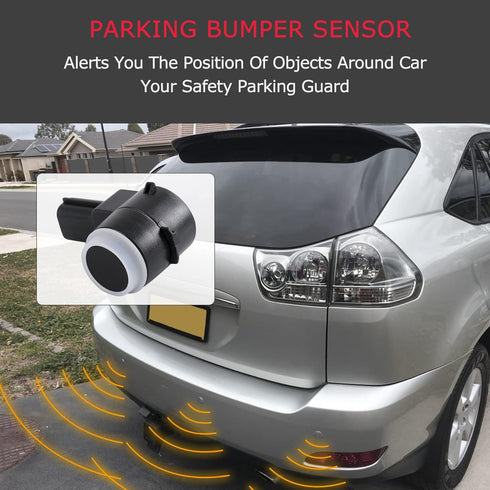 JDMSPEED Set of 4 Pcs Rear Bumper Backup Parking Sensor w/O-Ring Replacement for Chevrolet Cadillac GMC Chevy Saturn Buick Replaces 25961317 15239...