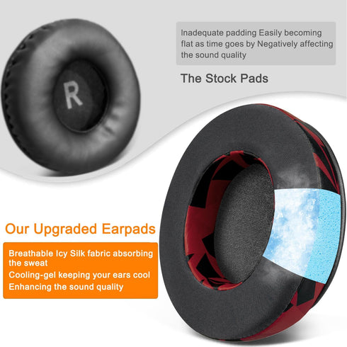 SOULWIT Cooling Gel Earpads Replacement for OneOdio Pro-10/Pro-30/Pro-50/Studio HiFi/Studio Pro-C Y80B/Monitor 60 Headphones, Ear Pads Cushions wi...