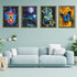 Syjinghao 4 Pack Stamped Cross Stitch Kits for Adults Beginners,Landscapes Butterfly Counted Cross Stitch Kits,Full Range of Needlepoint Stamped K...