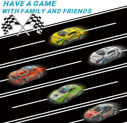 5 inch Pull Back Cars 3 Pcs Race Cars Toys Vehicles Set, Friction Powered Cars Toys for Toddlers 3 4 5 6 7 Years Old Kids for Boys Girls...