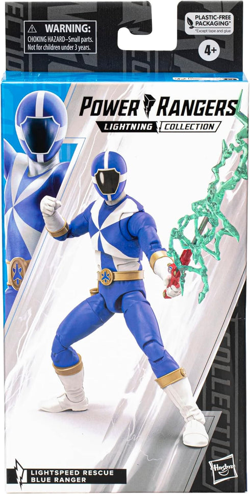 Power Rangers Lightning Collection Lightspeed Rescue Blue Ranger 6-Inch Premium Collectible Action Figure Toy with Accessories, Kids Ages 4 and Up...