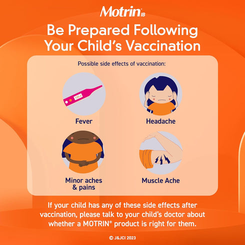 Motrin Children's Chewable Tablets with Ibuprofen, Kids' Fever Reducer & Pain Reliever for Sore Throat, Fever, Toothache & Pain Relief, Grape Flav...