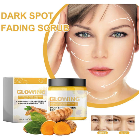 Turmeric Skincare Set - Glow Skincare Set, Turmeric Glow Face Wash, Face Cream and Turmeric Glow Scrub, Skin Firming Natural Exfoliation Hydration...