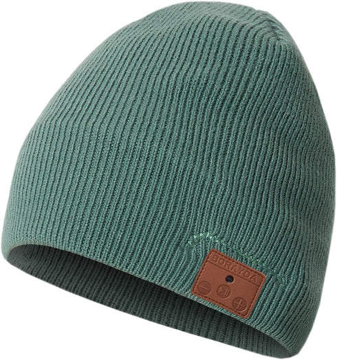 Bluetooth Beanie, Bluetooth 5.2 Wool Hat HD Stereo,24 Hours Play time,Built-in Microphone, Men's/Women's Christmas Electronic Gift (Green)...