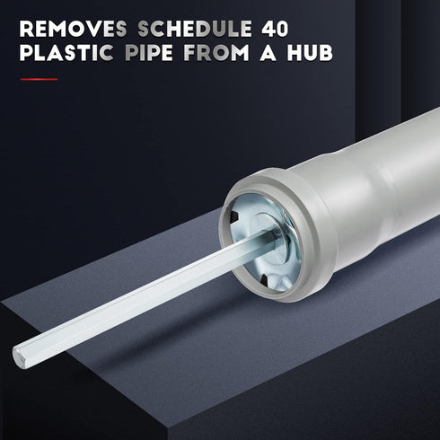 Enhon Plumbing PVC Pipe Reamer, Pipe Fitting Tools for 1/2" Speed Power Drill, Pipe Reamer PVC Fitting Saver for Removing Hub, Pipe Reamer Tool In...