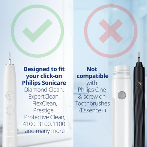 toothbrush heads hard compatible with Philips Sonicare toothbrush heads - replacement heads - hard brush heads - intense cleaning - White - HX7038...