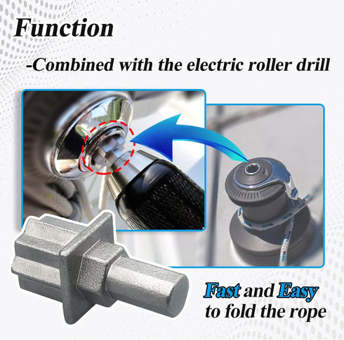 7431 Sailing Cordless Drill and Winch Adapter, Convert to Powered Winch...