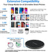 Wireless Charger for Samsung Galaxy S23/S23+/S22/S22+/S21/S21+/S20/S20+/S10/S10+/S9/S9+/S8/S7/S6/Note 20/Note 10, Wireless Charging Pad Compatible...