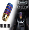 Shift Knob, 3.78" Aluminum Weighted Car Gear Shift Manual knobs with 3 Threaded Adapters M8 M10 M12 Fit Universal Manual Transmission Vehicle (Bur...
