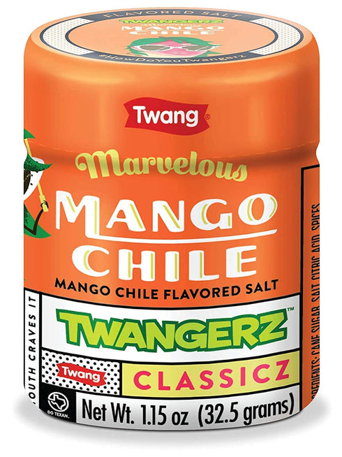 Twangerz Mango Chile Seasoning Salt Snack Topping, 1.15-Ounce Shaker (Pack of 10)...