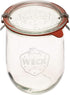 Weck Tulip Jar - Sour Dough Starter Jars for Sourdough - 1 x WECK 745 Large Clear Jar with Wide Mouth - 1 Liter Includes Glass Lid, rubber seal an...